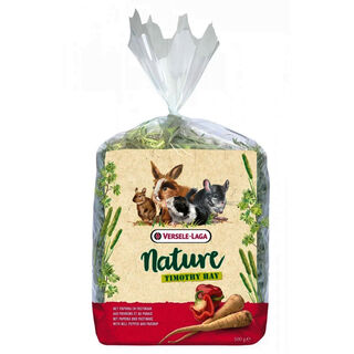 Versele-Laga Nature Timothy Hay Feno de Pimento e Nabo para roedores